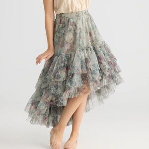 NWT Ballerina Tutu Floral Layered Tulle Skirt by MissRoseSisterViolet $180 value